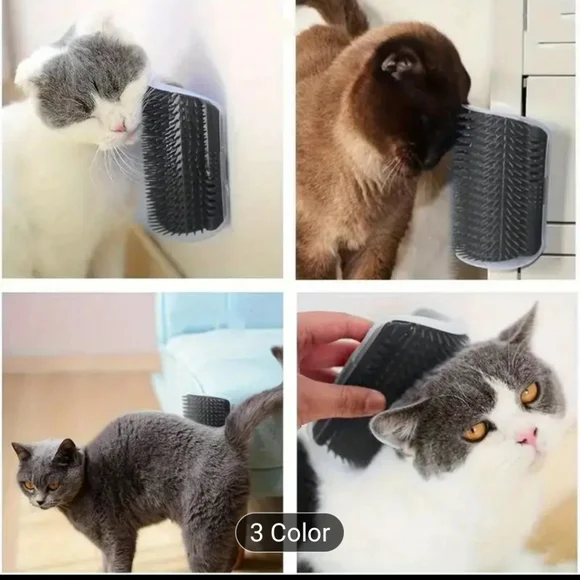 Black Self Grooming Brush For Cats - Picture 6 of 7